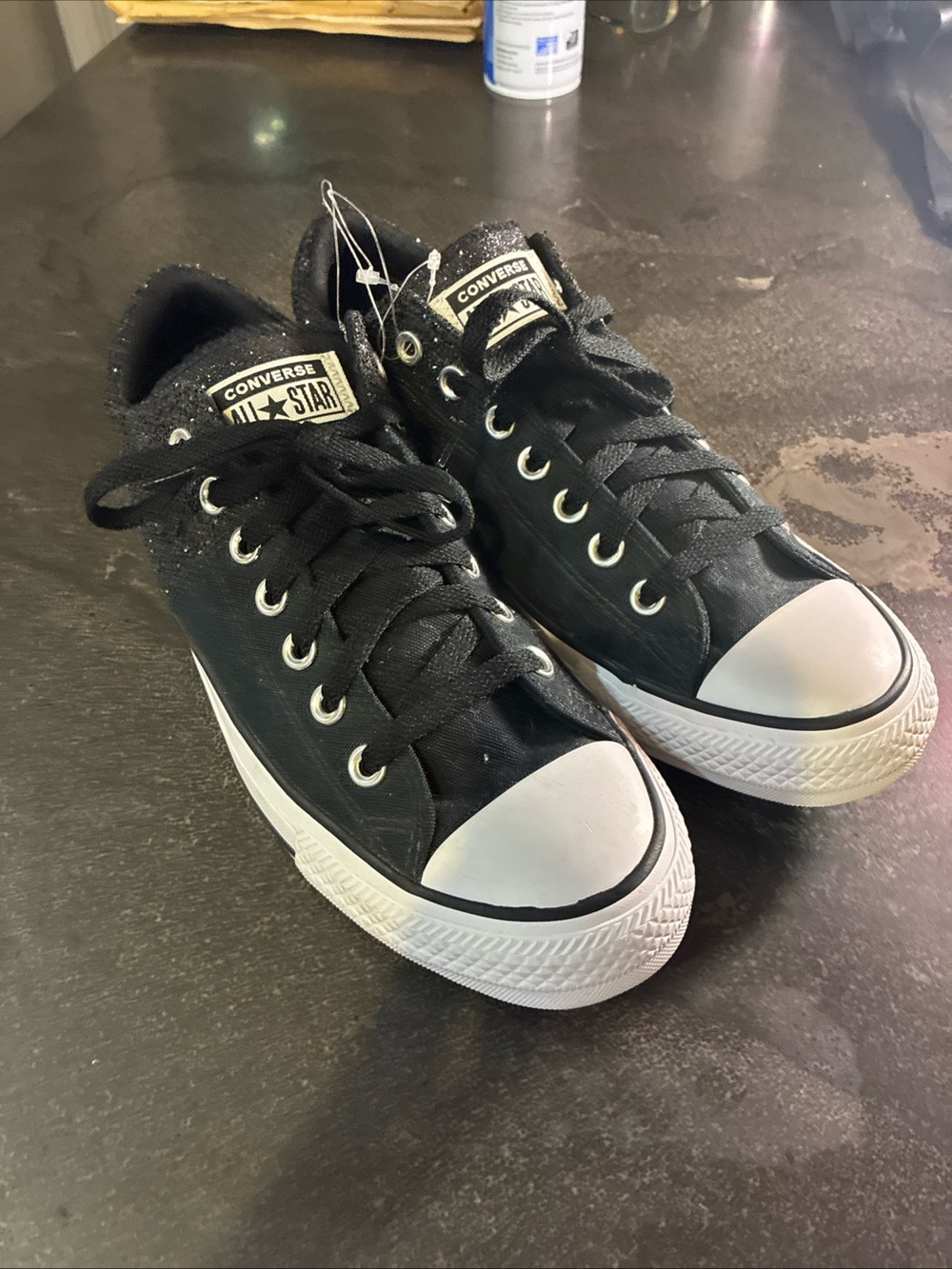 Converse Black and White Low-Top Chuck Taylor Sneakers
